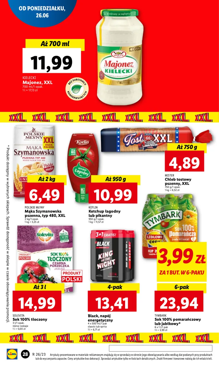 Gazetka OFERTA WAŻNA OD 26.06 do 28.06