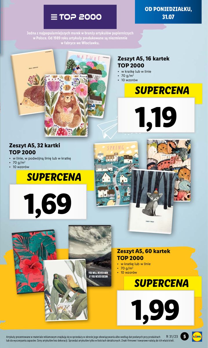 Gazetka OFERTA WAŻNA OD 31.07