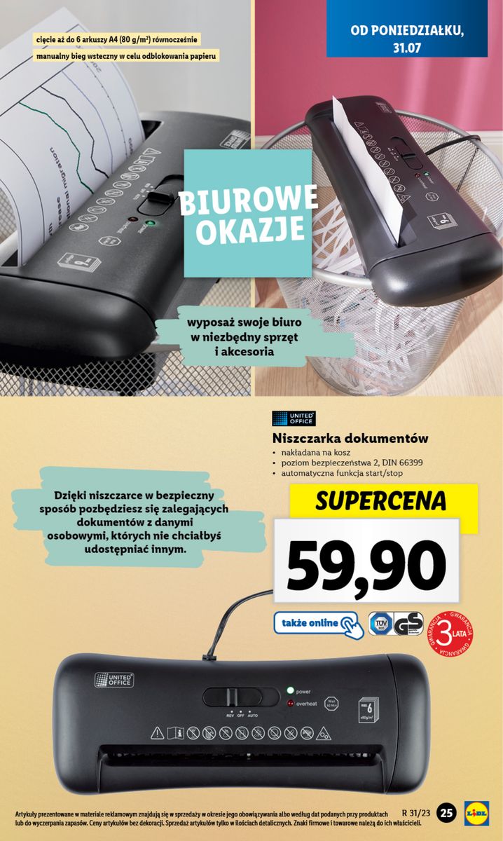 Gazetka OFERTA WAŻNA OD 31.07