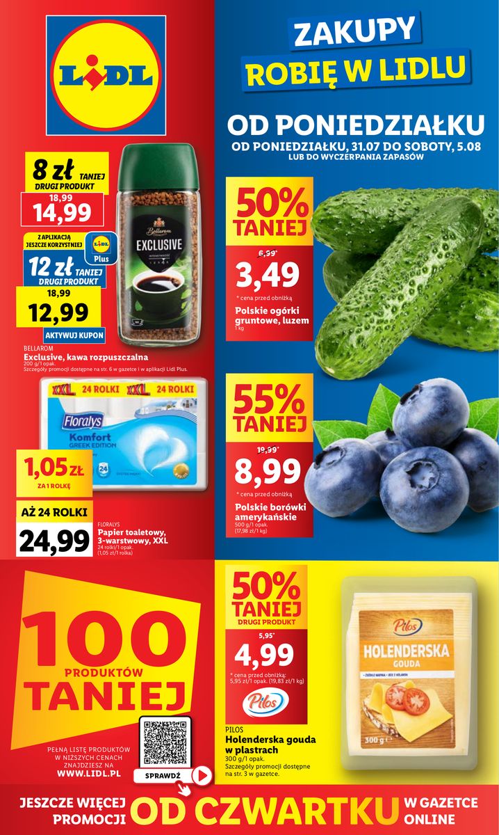 Gazetka OFERTA WAŻNA OD 31.07 do 5.08
