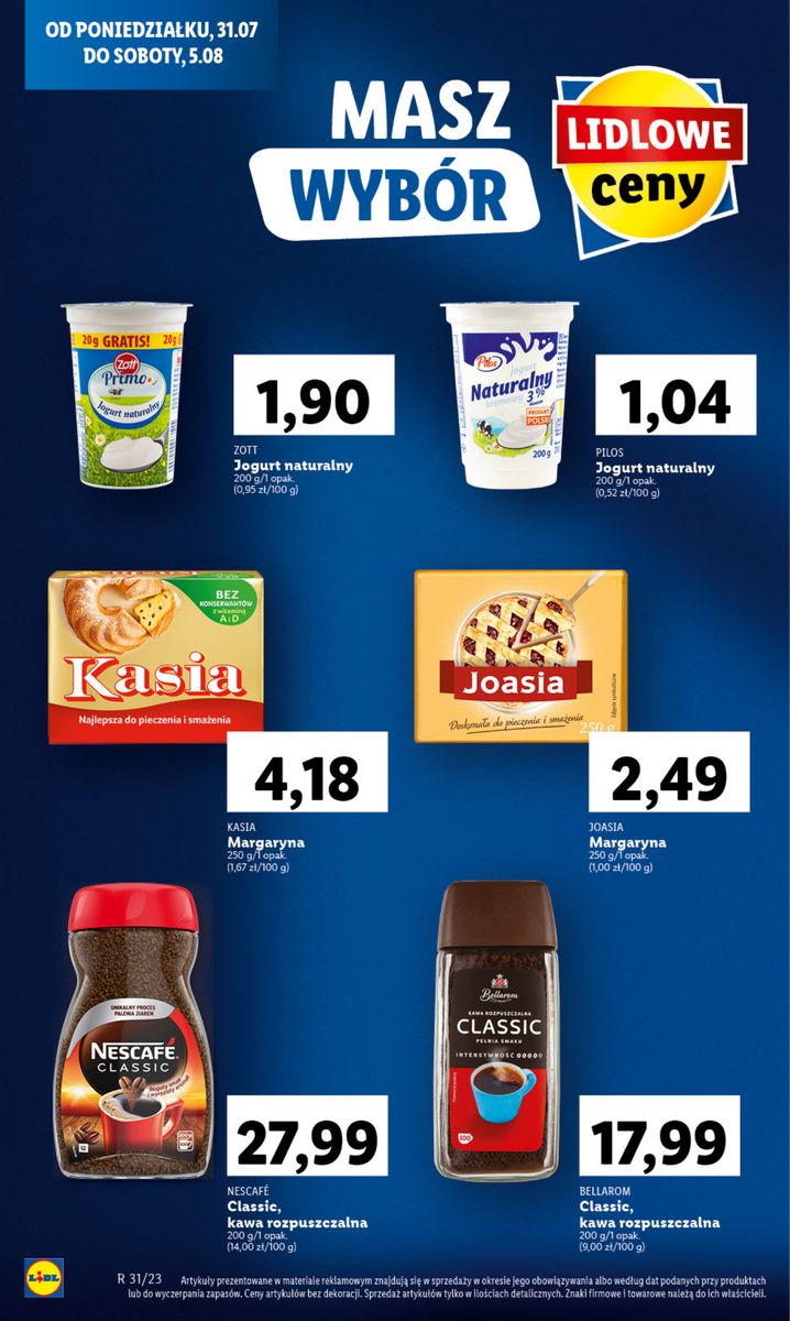 Gazetka OFERTA WAŻNA OD 31.07 do 5.08
