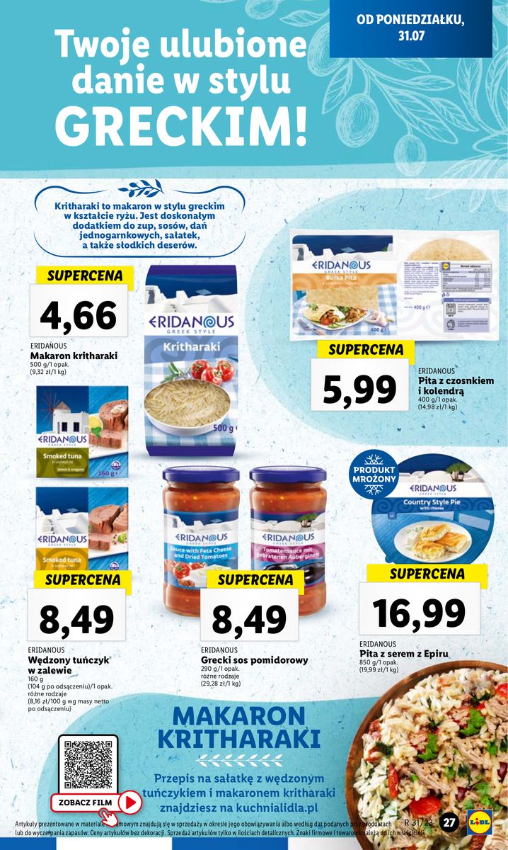 Gazetka OFERTA WAŻNA OD 31.07 do 5.08