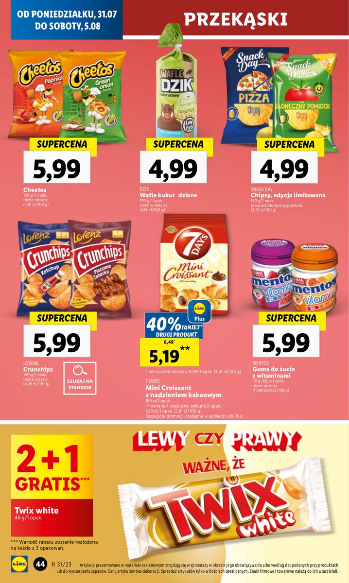 Gazetka OFERTA WAŻNA OD 31.07 do 5.08