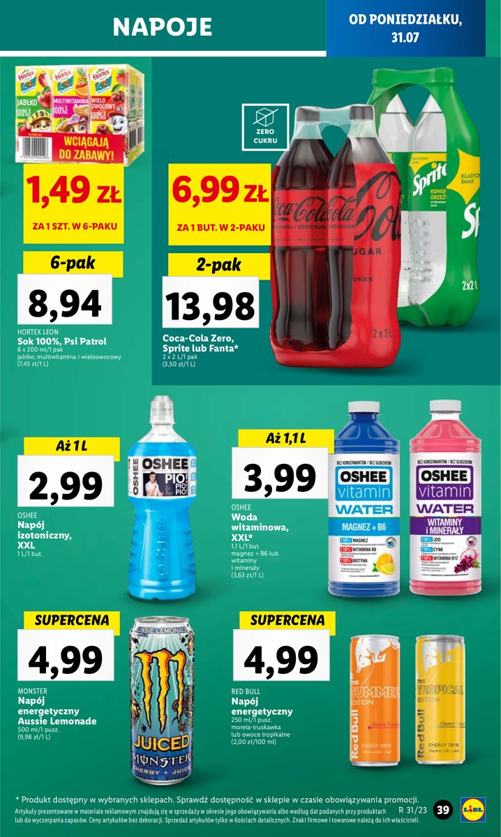 Gazetka OFERTA WAŻNA OD 31.07 do 5.08