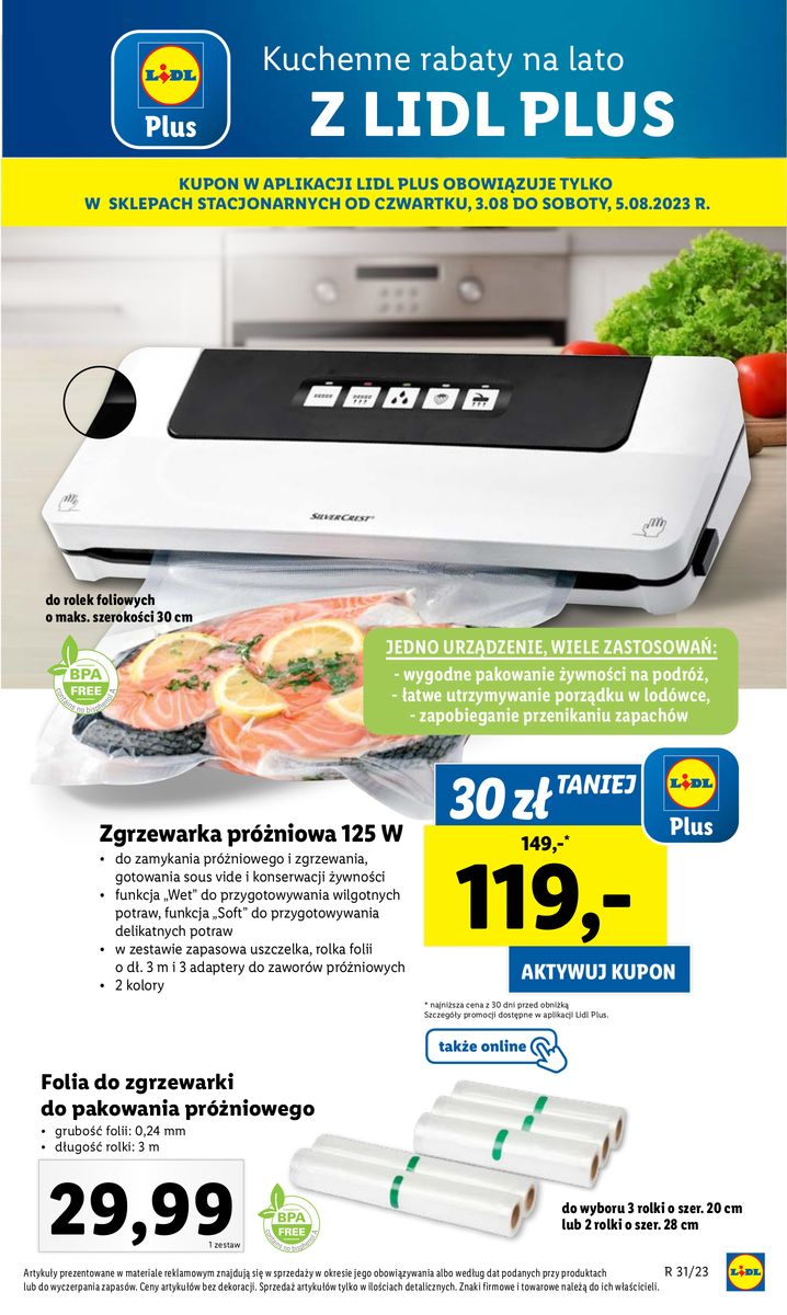 Gazetka OFERTA WAŻNA OD 31.07 do 5.08