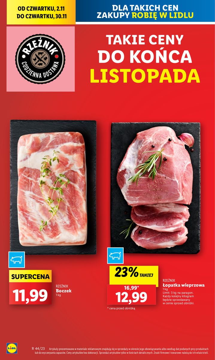 Gazetka OFERTA WAŻNA OD 2.11 do 4.11