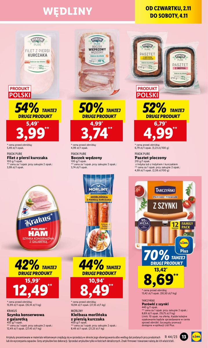 Gazetka OFERTA WAŻNA OD 2.11 do 4.11