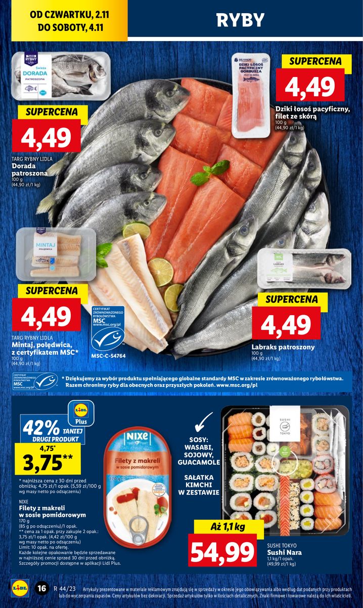 Gazetka OFERTA WAŻNA OD 2.11 do 4.11