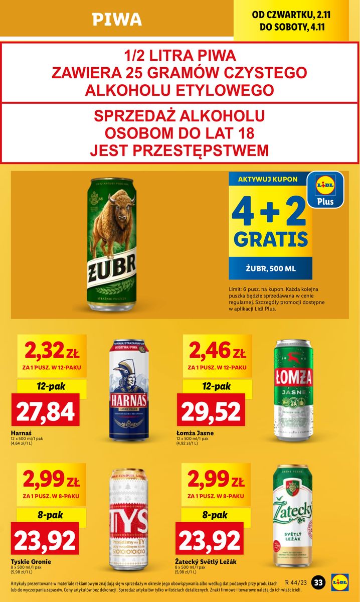 Gazetka OFERTA WAŻNA OD 2.11 do 4.11