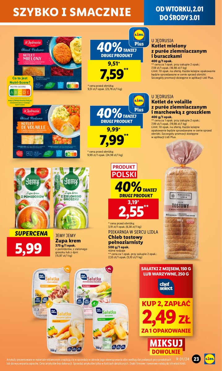 Gazetka OFERTA WAŻNA OD 2.01 DO 3.01