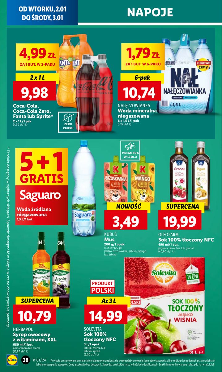 Gazetka OFERTA WAŻNA OD 2.01 DO 3.01