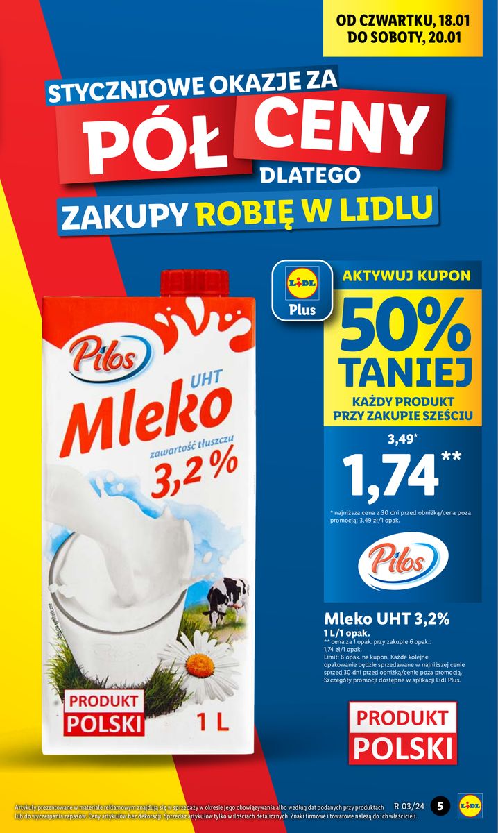 Gazetka OFERTA WAŻNA OD 18.01 DO 20.01