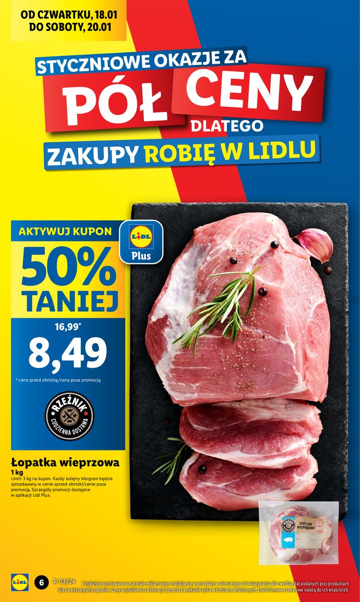 Gazetka OFERTA WAŻNA OD 18.01 DO 20.01
