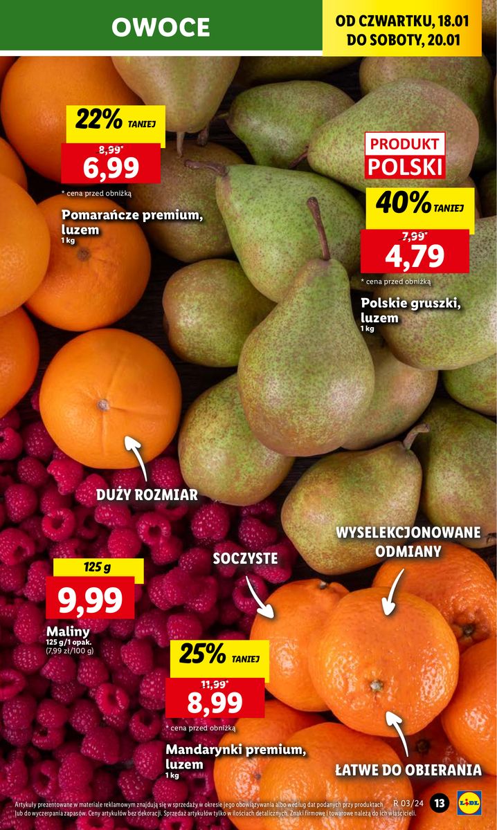 Gazetka OFERTA WAŻNA OD 18.01 DO 20.01