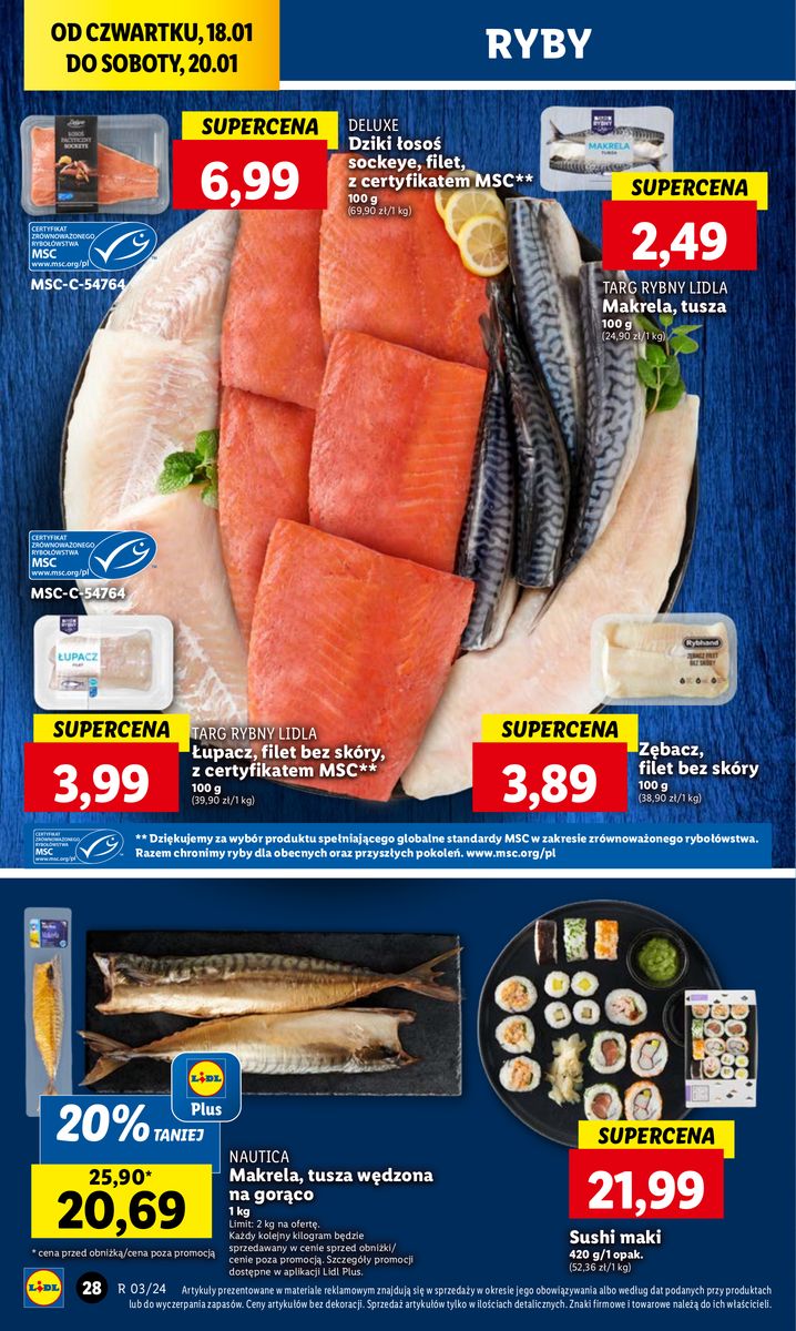 Gazetka OFERTA WAŻNA OD 18.01 DO 20.01