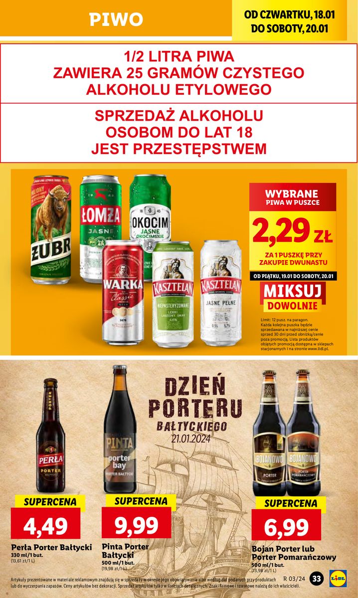 Gazetka OFERTA WAŻNA OD 18.01 DO 20.01