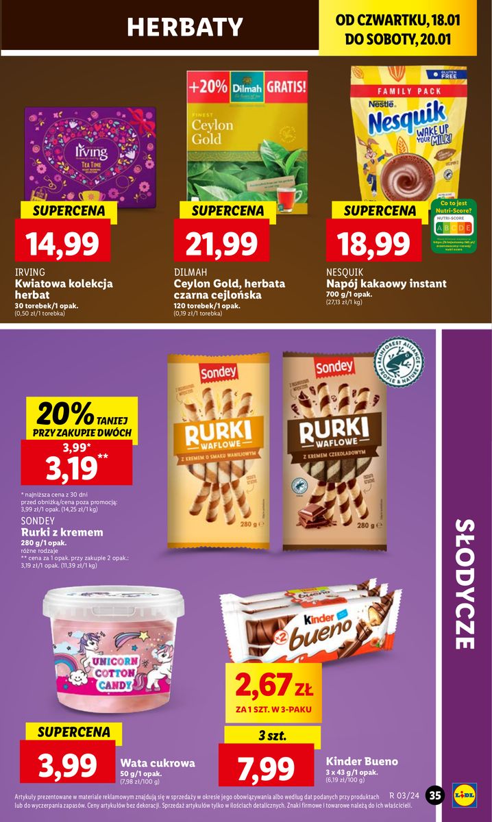 Gazetka OFERTA WAŻNA OD 18.01 DO 20.01