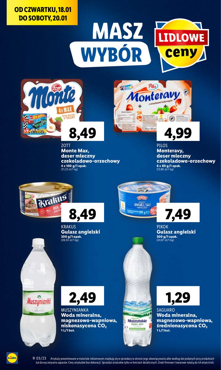 Gazetka OFERTA WAŻNA OD 18.01 DO 20.01