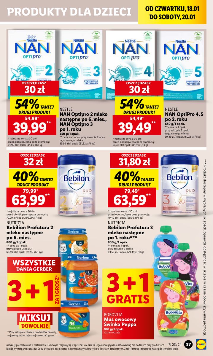 Gazetka OFERTA WAŻNA OD 18.01 DO 20.01