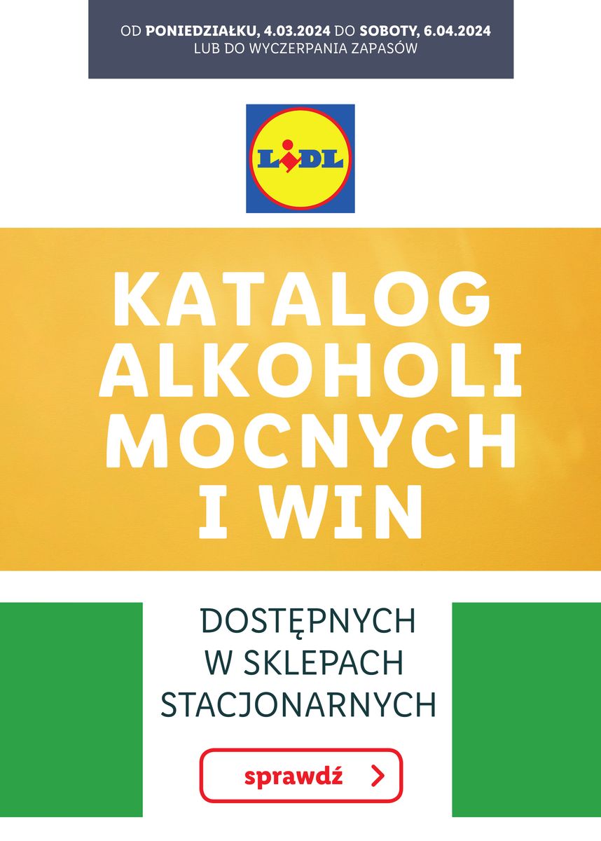 Gazetka KATALOG ALKOHOLI MOCNYCH I WIN