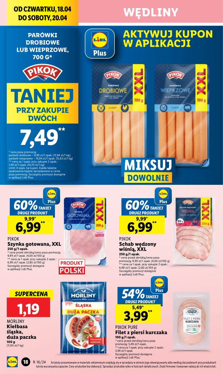 Gazetka OFERTA WAŻNA OD 18.04 DO 20.04