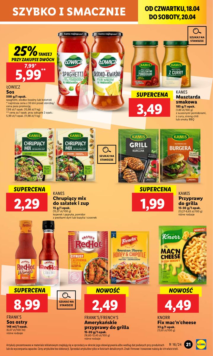 Gazetka OFERTA WAŻNA OD 18.04 DO 20.04