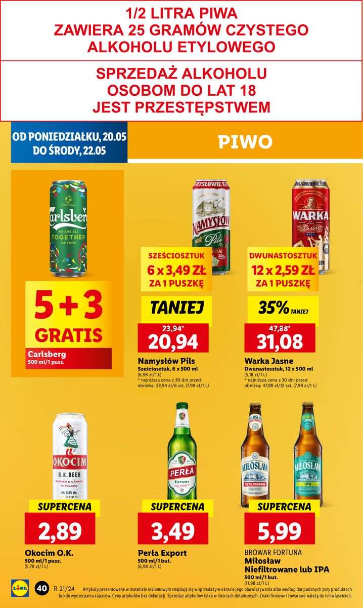 Gazetka OFERTA WAŻNA OD 20.05 DO 22.05