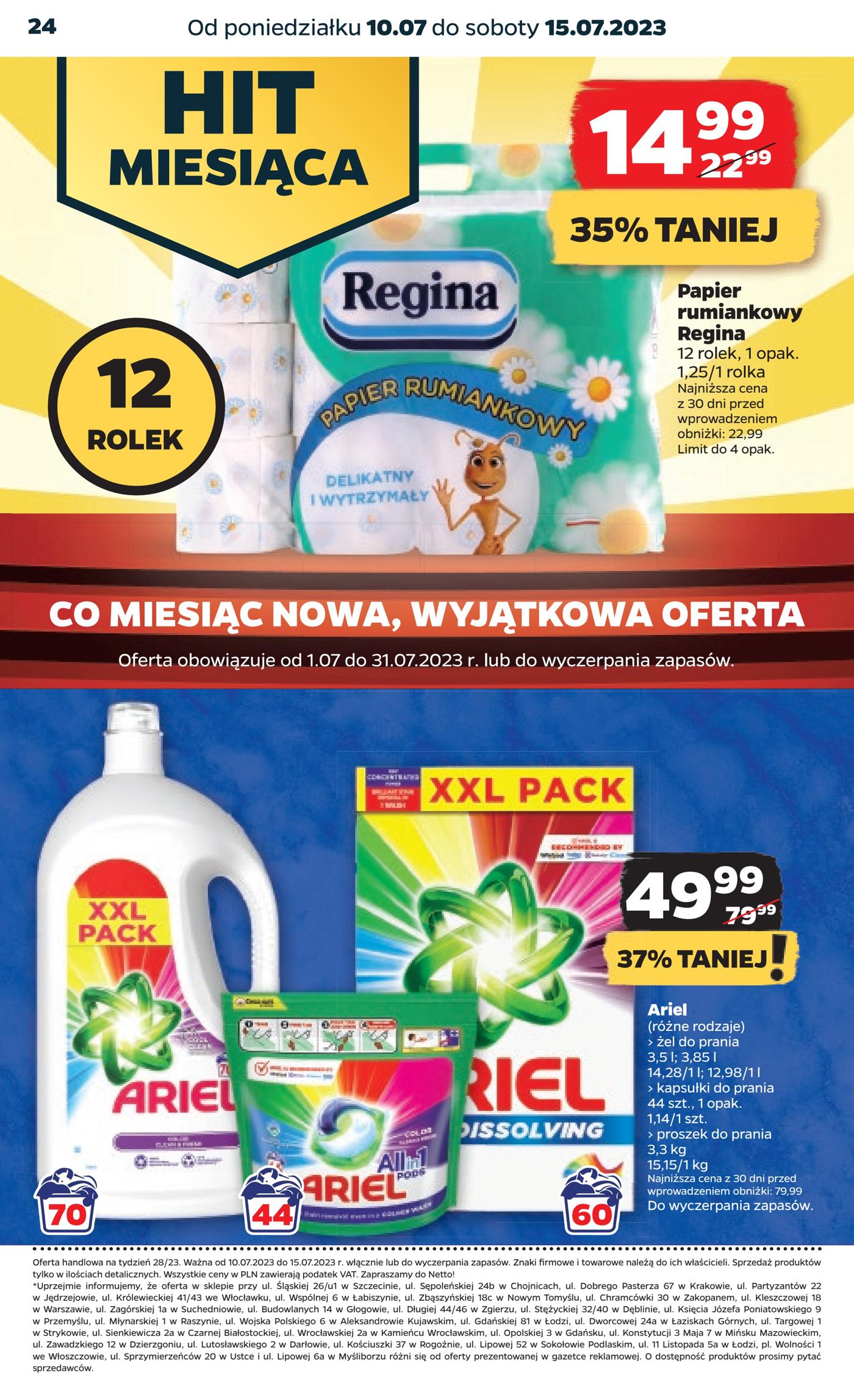 Gazetka Netto Gazetka Spożywcza 28/23A