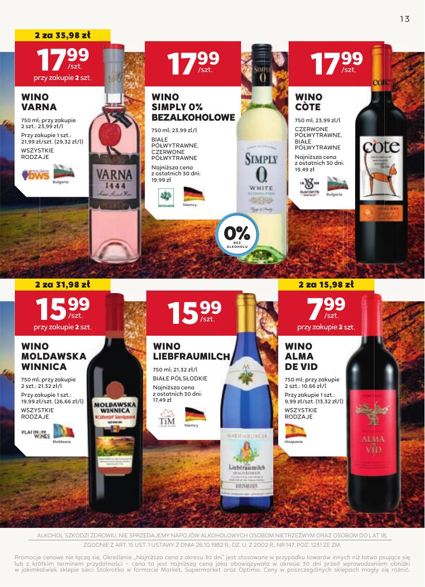 Gazetka Oferta alkoholowa
