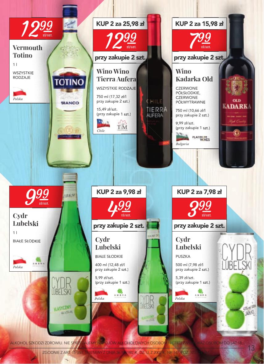 Gazetka Oferta alkoholowa