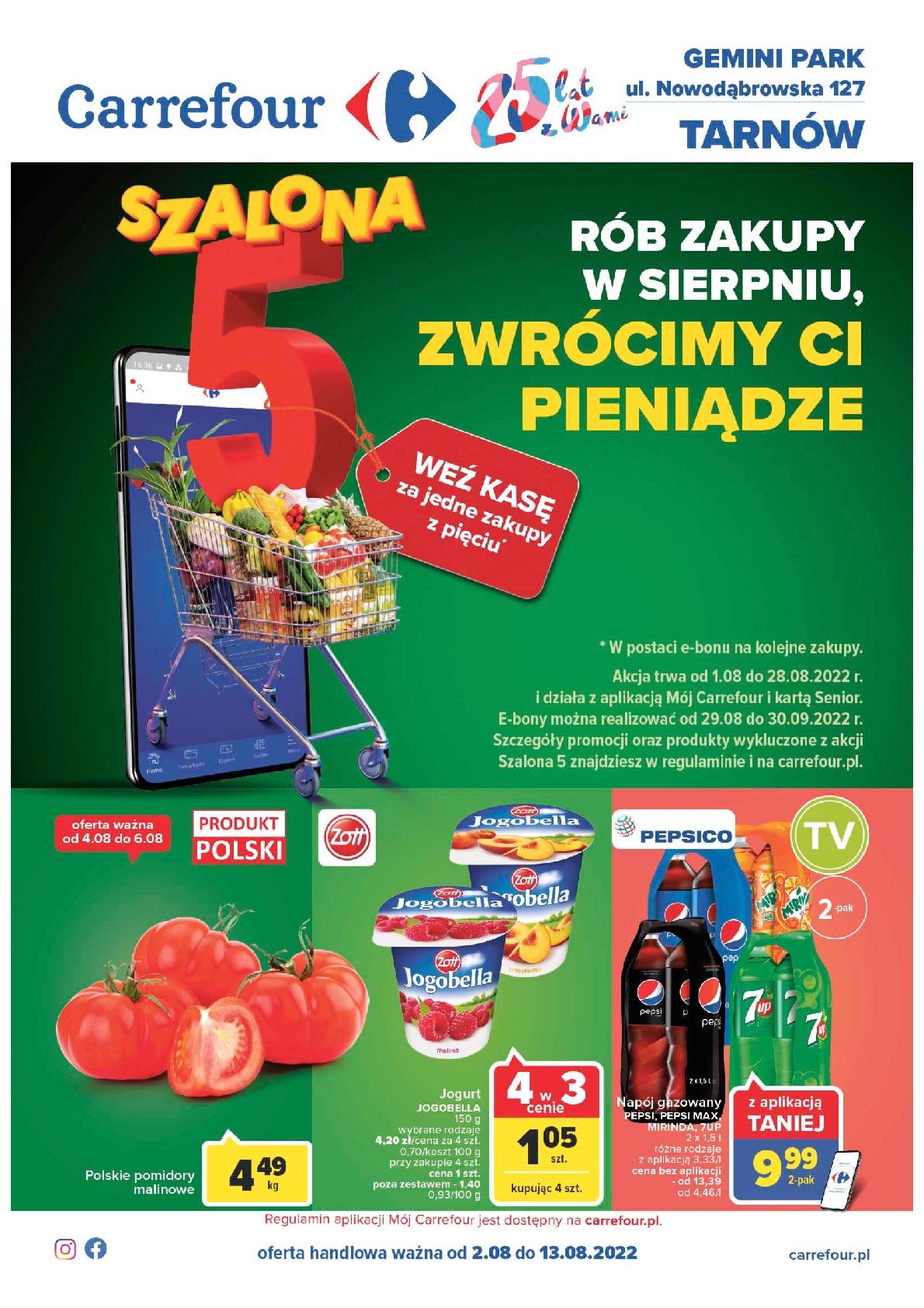 Gazetka Gazetka Szalona 5 Carrefour Tarnów