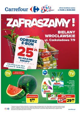 Gazetka Carrefour Bielany Wrocławskie  - od 2022-08-16 do 2022-08-28