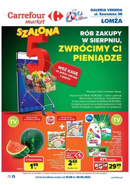 Gazetka Szalona 5 Market Łomża  - od 2022-08-16 do 2022-08-28