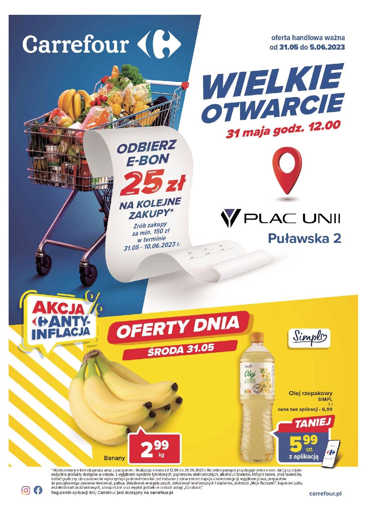 Gazetka Gazetka Wielki otwarcie Carrefour Plac Unii